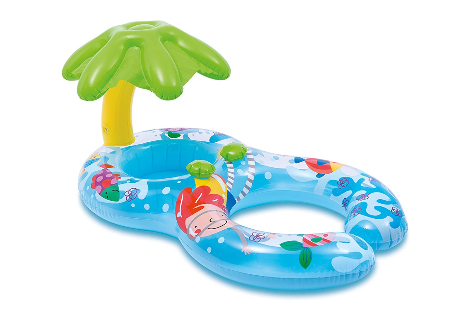 Bouée Siège Bébé Anneau De Natation Gonflable Double Airbag - 6 à 36 Mois