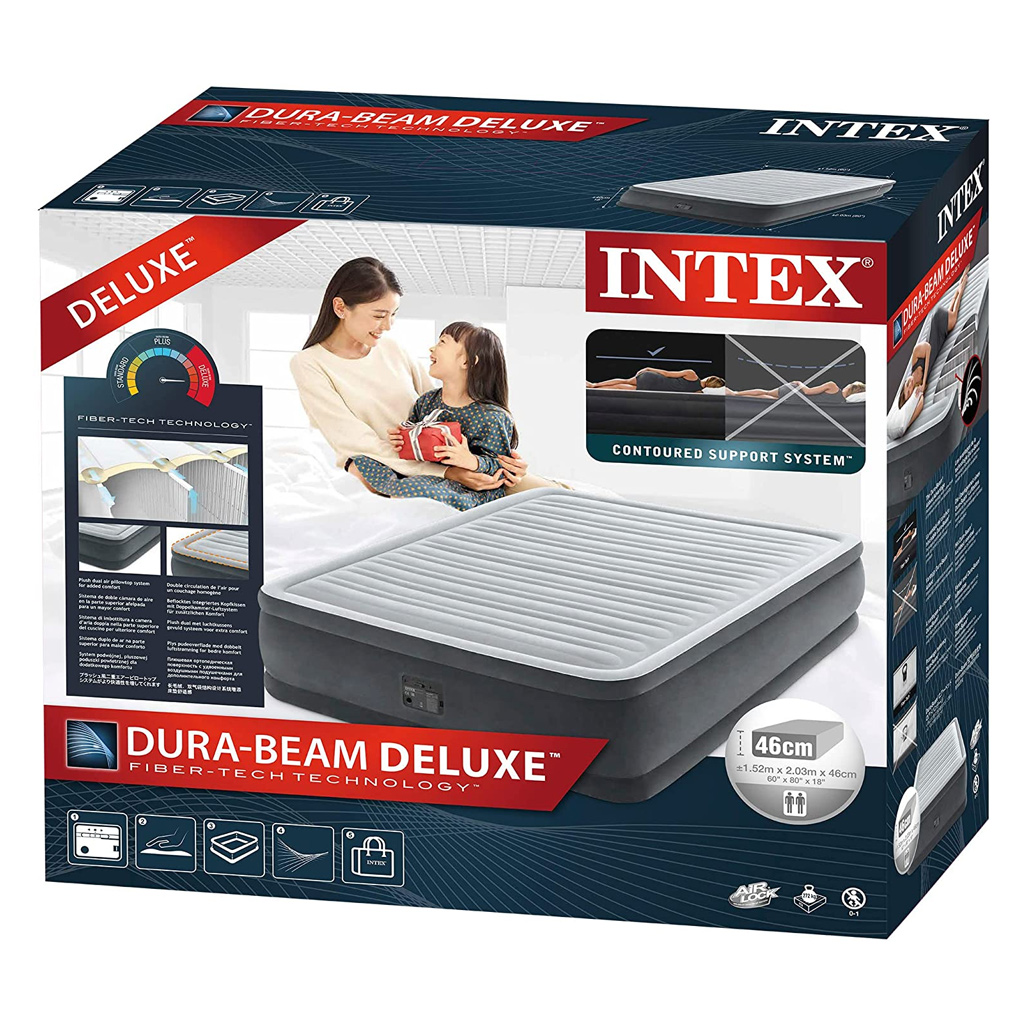 Intex - Matelas gonflable - Comfort-Plush Elevated Queen