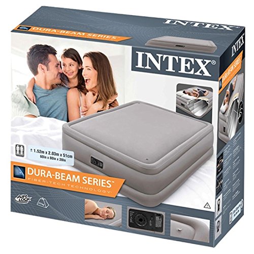 Matelas Gonflable 2 Personnes Intex 64470 ergonomique avec pompe électrique