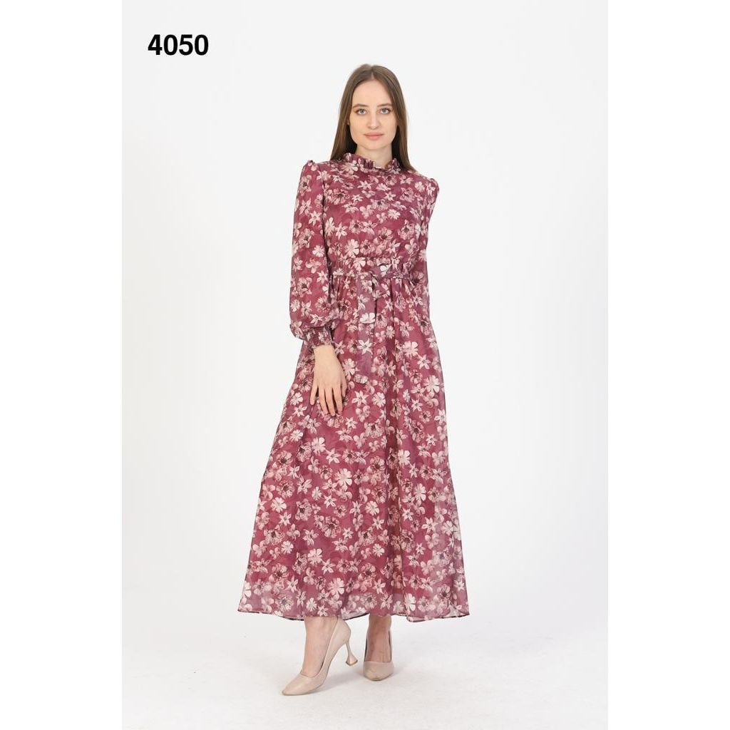 Robe D'été Promod Motif Fleuri - Taille 40 - Mi-longue Et Ceinturée - Multicouleur - Occasion Très Bon état