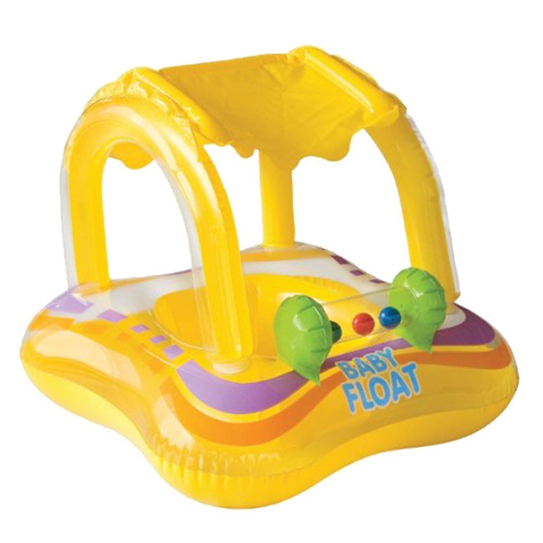 Jeux Et Jouets Intex Bouee Gonflable Jaune Anti Soleil Pour Bebe Et Maman Jeux Et Jouets Intex Bouee Gonflable Jaune Anti Soleil Pour Bebe Et Maman