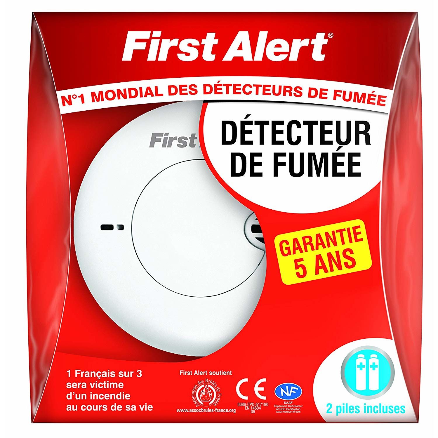 Electromenager :: First Alert - Détecteur De Fumée NF Compact (SA700BF)