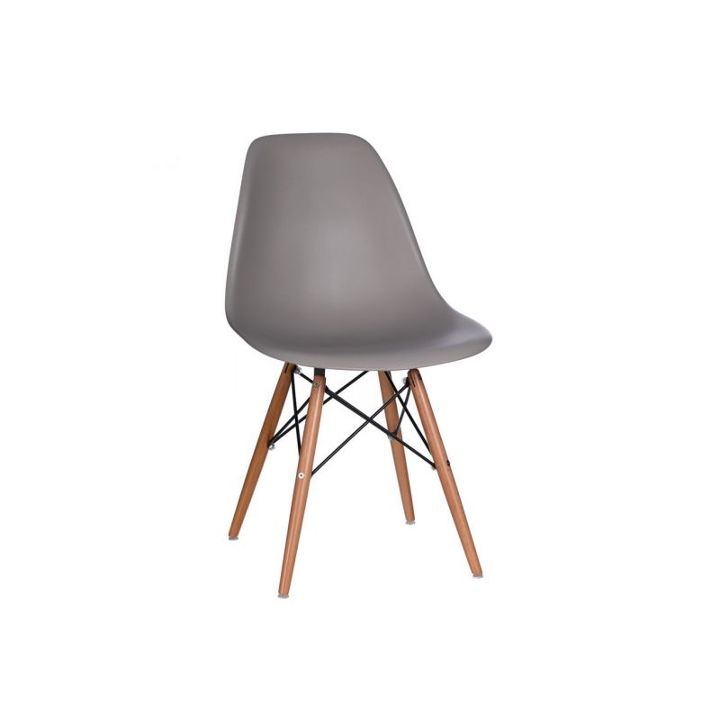 Chaise bacquet vintage gris foncé style rétro scandinave 46,50 X 45 X 81,50 CM IMPORTATION Chaise bacquet vintage gris foncé style rétro scandinave 46,50 X 45 X 81,50 CM IMPORTATION